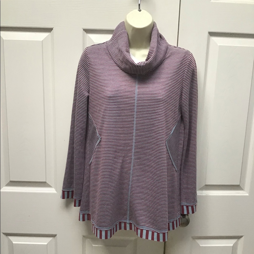 True Luxe Jeans Striped long sleeve top size XS